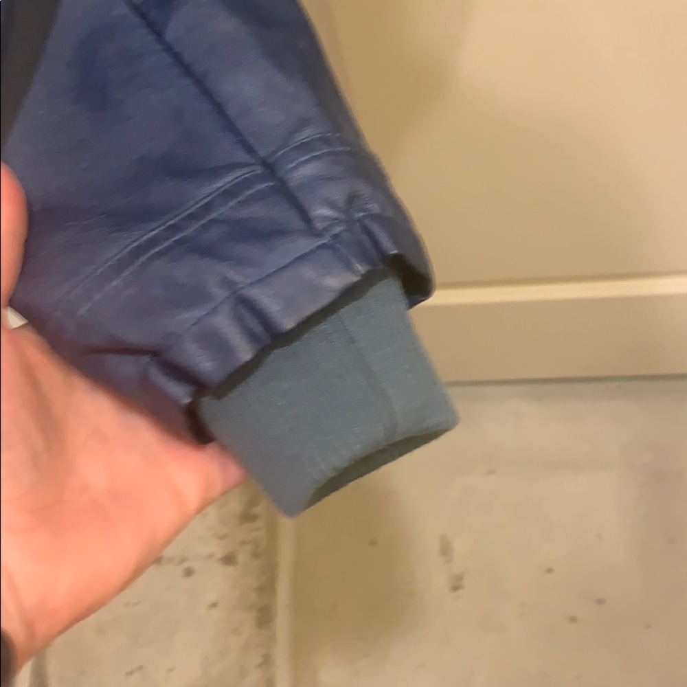 Blue moto jacket - Picture 5 of 6